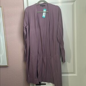 Purple Sweater Cardigan